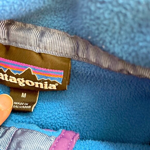 Patagonia Kids Micro D Snap Pullover, Size 10 (M) - Picture 4 of 5